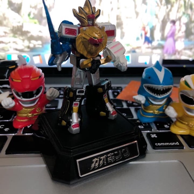 Mô hình gao king 12cm đứng bệ Mô hình Super Sentai Hyper figure Gao King ( Wild Force Megazord )