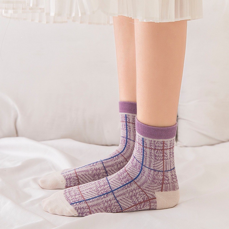 Sẵn Tất tím nhạt trendy giá rẻ