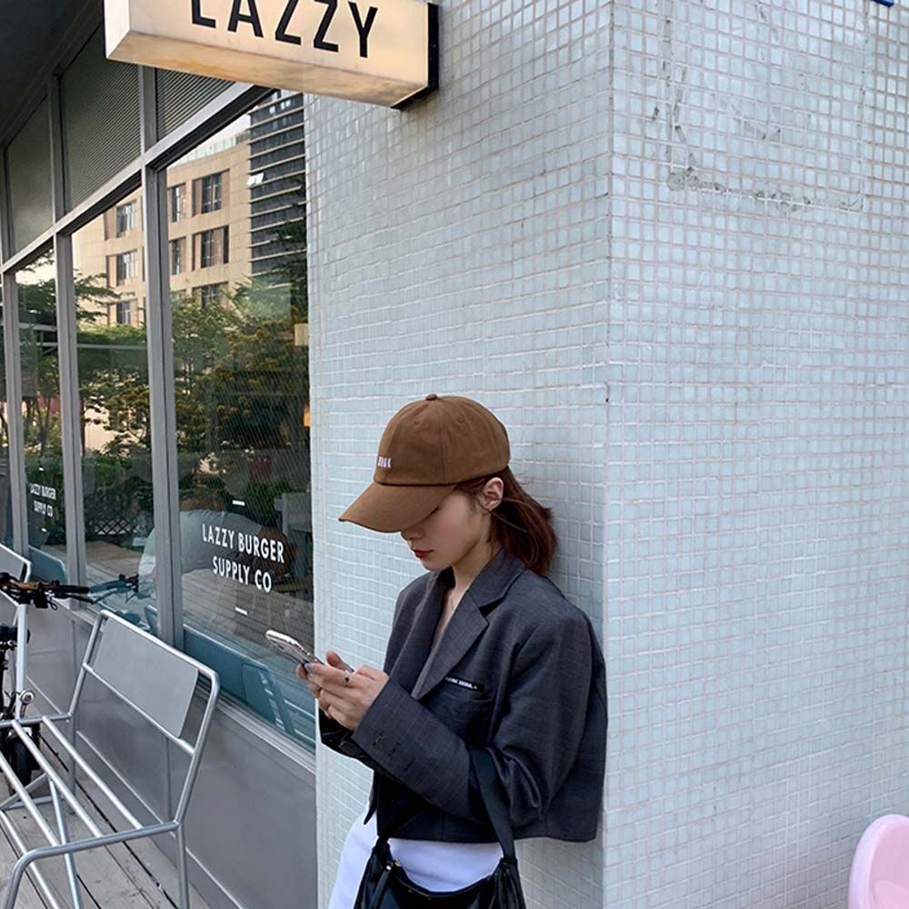 Mũ lưỡi trai thêu chữ BOOK đơn giản phong cách Hàn Quốc dành cho nữ