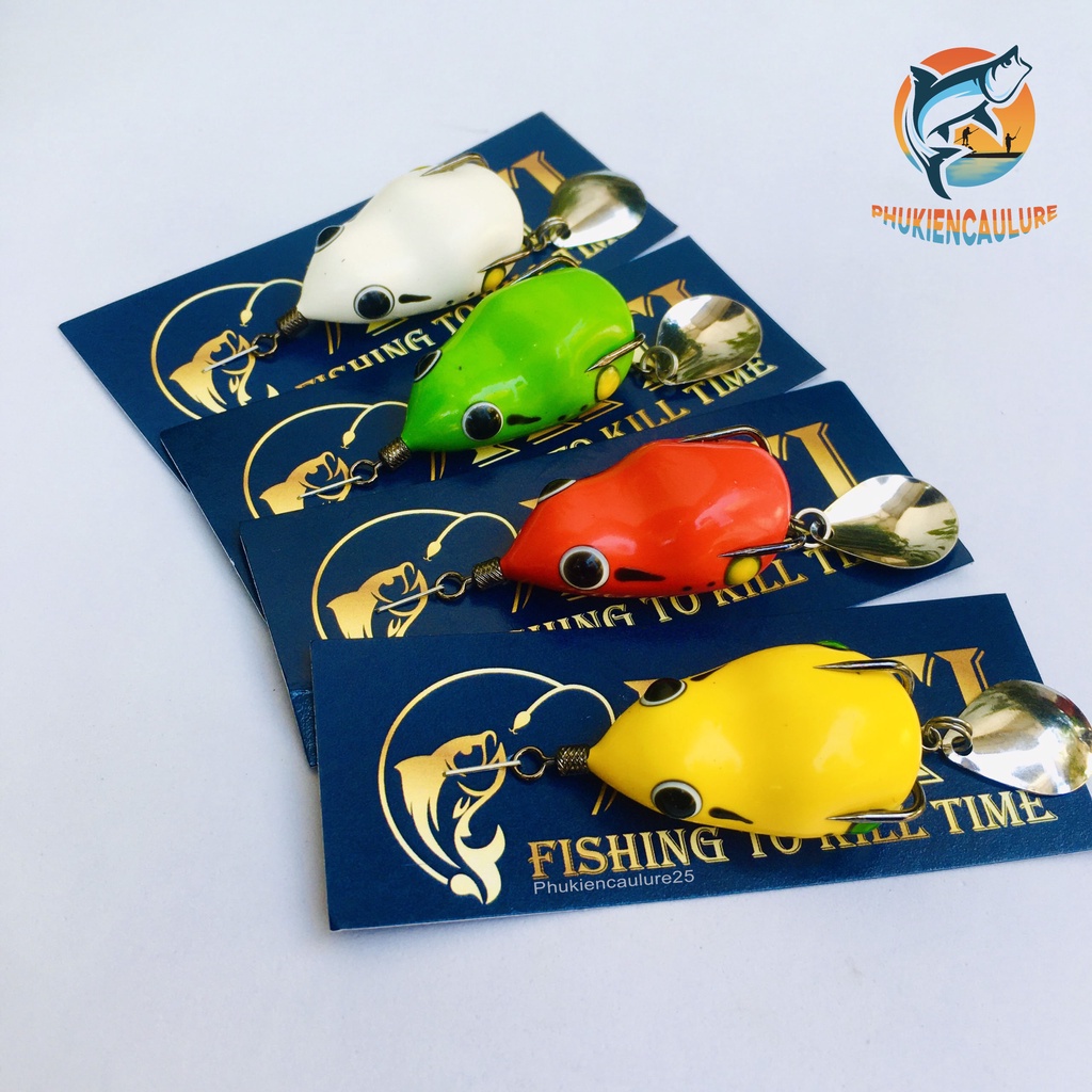 Nhái hơi câu lure T29 body siêu mềm chuyên lure, cá lóc, táp là dính phukiencaulure25 nhái hơi câu lure