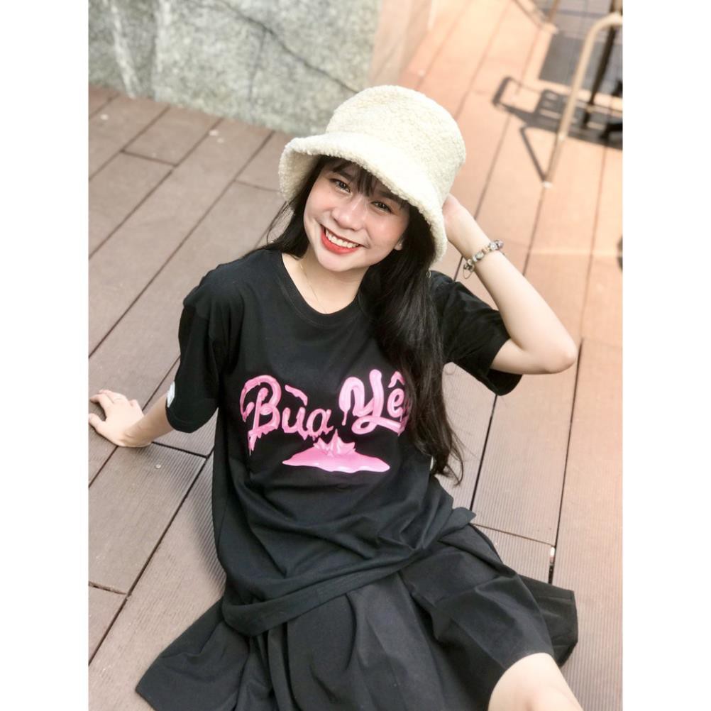 Áo ulzzang thun tay lỡ thời trang nam nữ  FIDÉ 100% cotton dáng unisex form rộng in hình BÙA YÊU