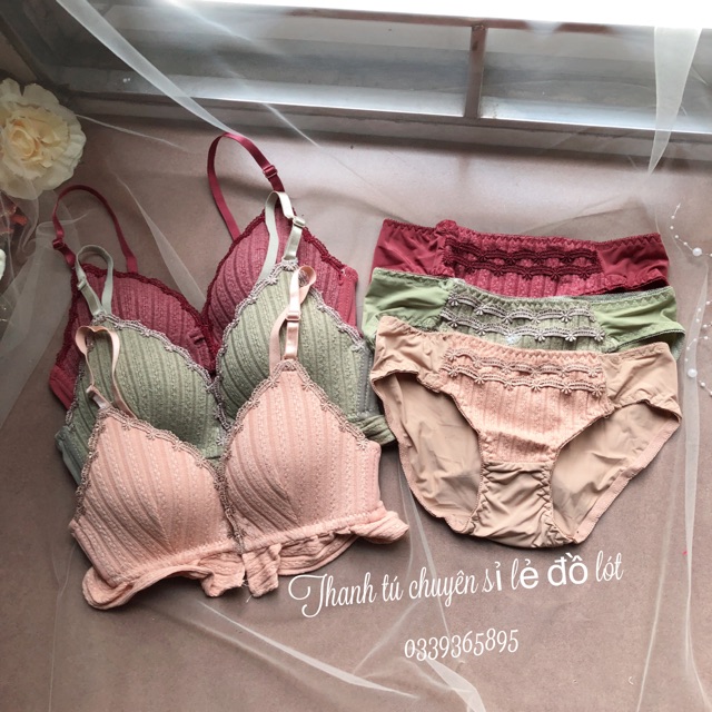 Bộ đồ lót Sweet Girl bánh bèo cài trước ngực | BigBuy360 - bigbuy360.vn