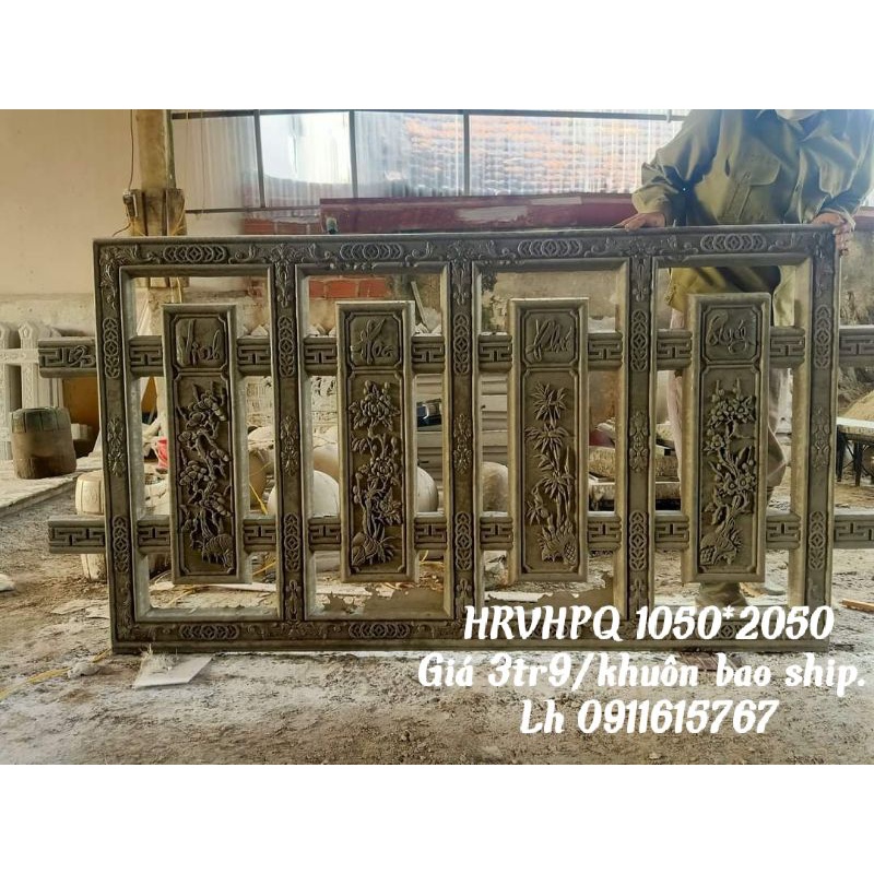 khuôn mẫu hàng rào vinh hoa phú quý.Hàng rào bê tông đúc vinh hoa phú quý đúc sẵn.