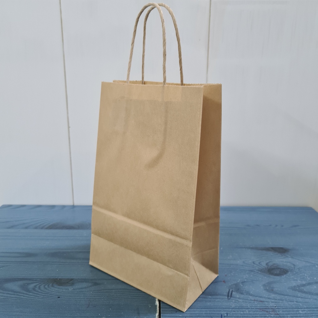 Túi giấy Kraft có quai, túi xi măng có quai, đựng quà tặng, quần áo, định lượng 80 Gsm