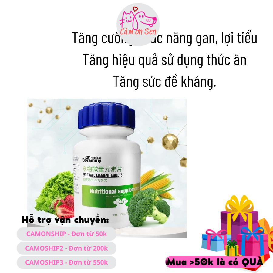 Giải độc gan thận Borammy chó mèo dưỡng lông lọc máu chó mèo
