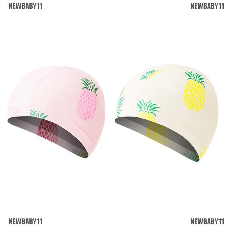 Mũ Bơi Co Giãn Chống Thấm Nước In Họa Tiết Hoạt Hình Dễ Thương Cho Bé NEWBABY11