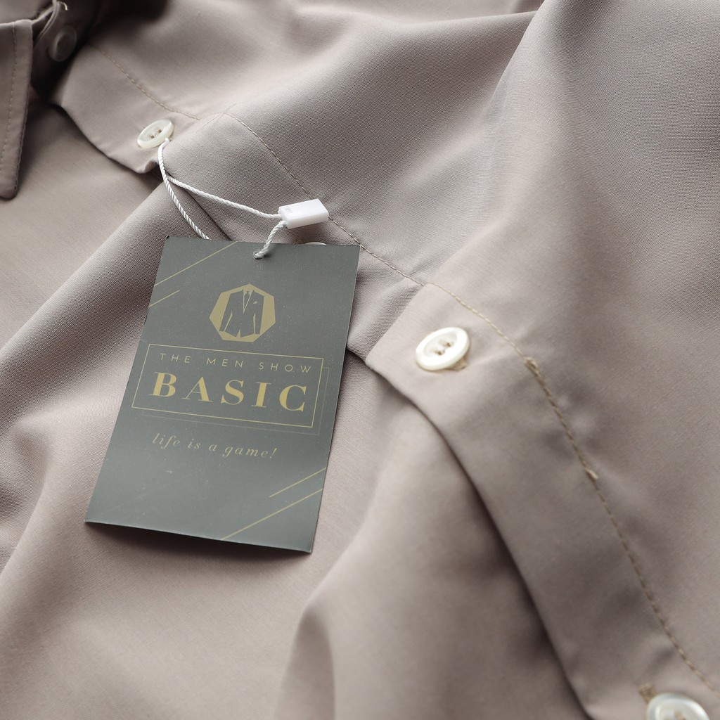 Áo sơ mi nam tay ngắn BASIC - THE MEN SHOW 5 màu Vải kate mềm min siêu mát - SANG TRỌNG LỊCH LÃM