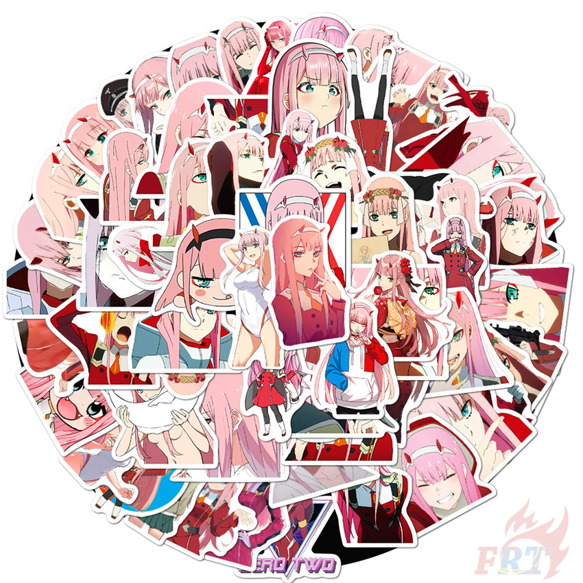 100Pcs/Set ❉ DARLING in the FRANXX Series A - Anime Stickers ❉ Zero Two Waterproof DIY Decals Doodle Stickers