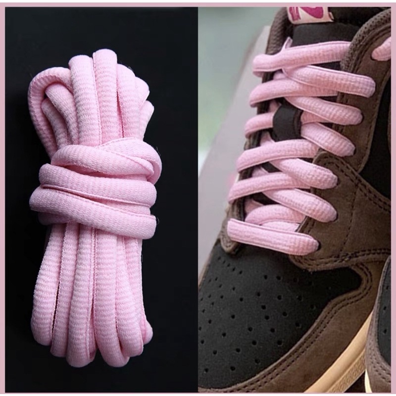 Dây giày màu hồng cho sb dunk và jordan dài 120cm , 160cm