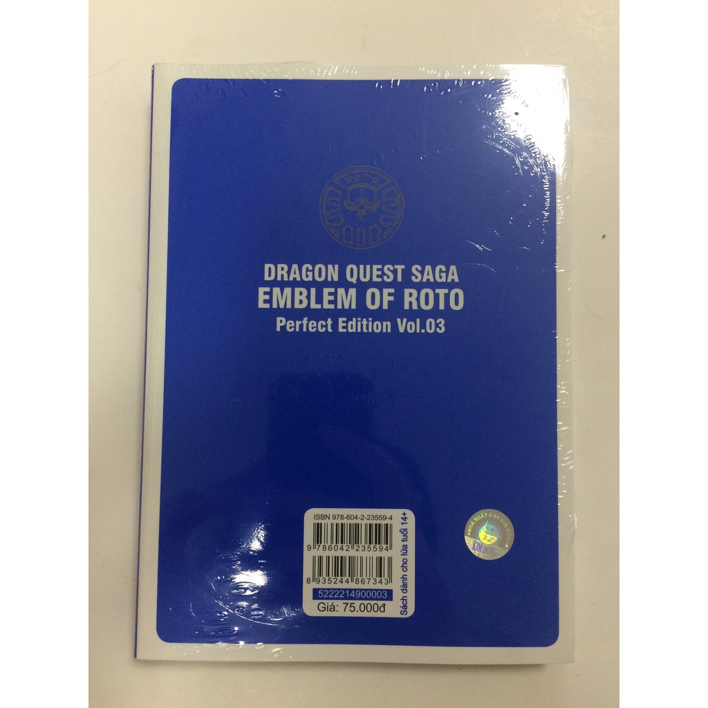 Sách - Dragon Quest - Dấu ấn Roto (Dragon Quest Saga Emblem of Roto) Perfect Edition - Tập 3 - Tặng Kèm Bookmark PVC