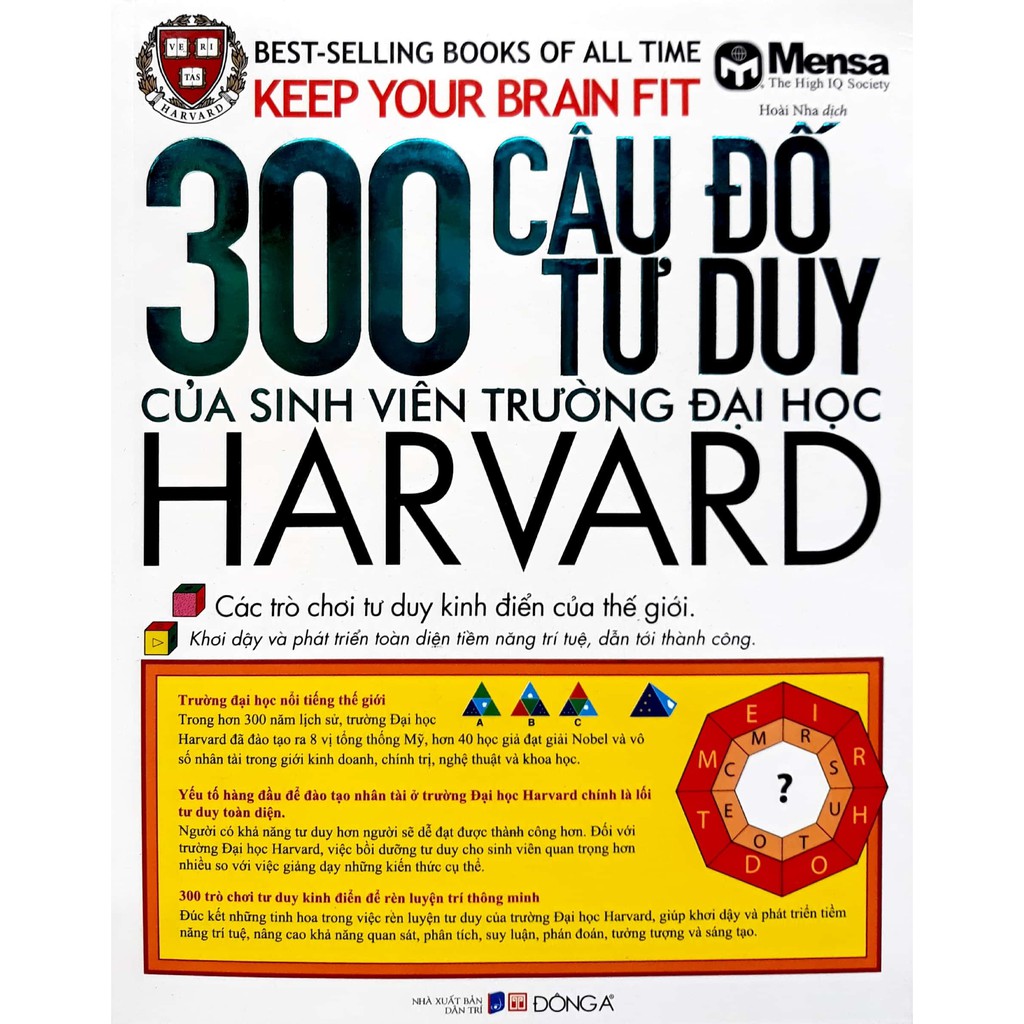 [Mã LIFEMALL995 giảm 10% đơn 99K] Sách - 300 Câu Đố Tư Duy Của Sinh Viên Trường Đại Học Harvard