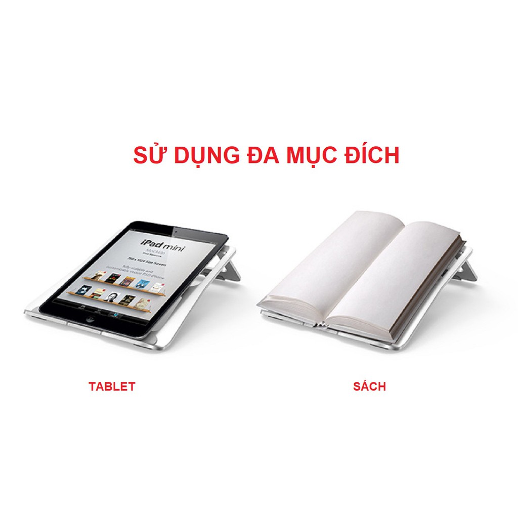 Giá Đỡ Dành Cho Laptop, Macbook Để Bàn Có Thể Gấp Gọn. Chất Liệu Hợp Kim Nhôm Cao Cấp