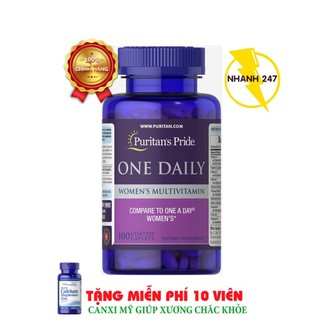 Vitamin tổng hợp cho phụ nữ 1 viên/ngày Puritans Pride One Daily Womens Multivitamin 100 viên HSD tháng 4/2020