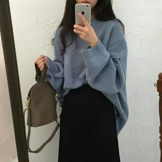 Áo len dáng thụng ulzzang