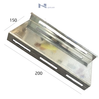 Bát hình chữ Z 15x20 gắn tấm pin năng lượng mặt trời-mạ kẽm kích thước 150x200 mm solar panel MS-Z1520