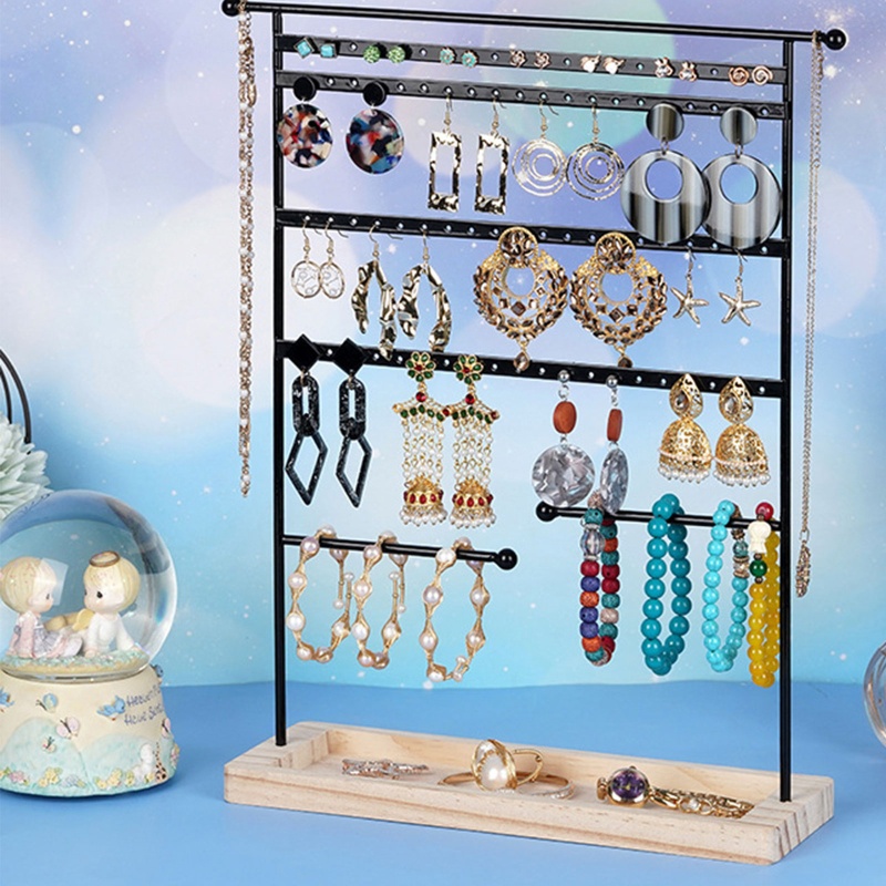Giá Đỡ 6 Tầng Trưng Bày Trang Sức Bông Tai Vòng cổ Cho Nữ