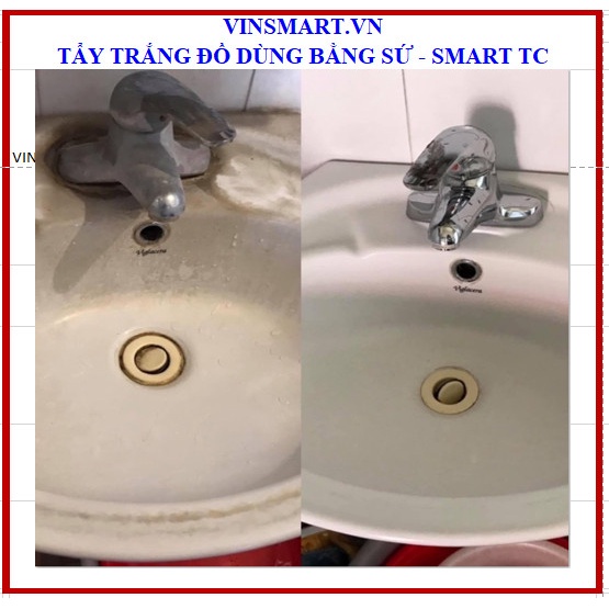Combo chai 500ml - Làm sạch sen vòi Inox, Tẩy trắng đồ sứ, Tẩy cặn canxi kính, Làm sạch dầu mỡ đồ nhà bếp