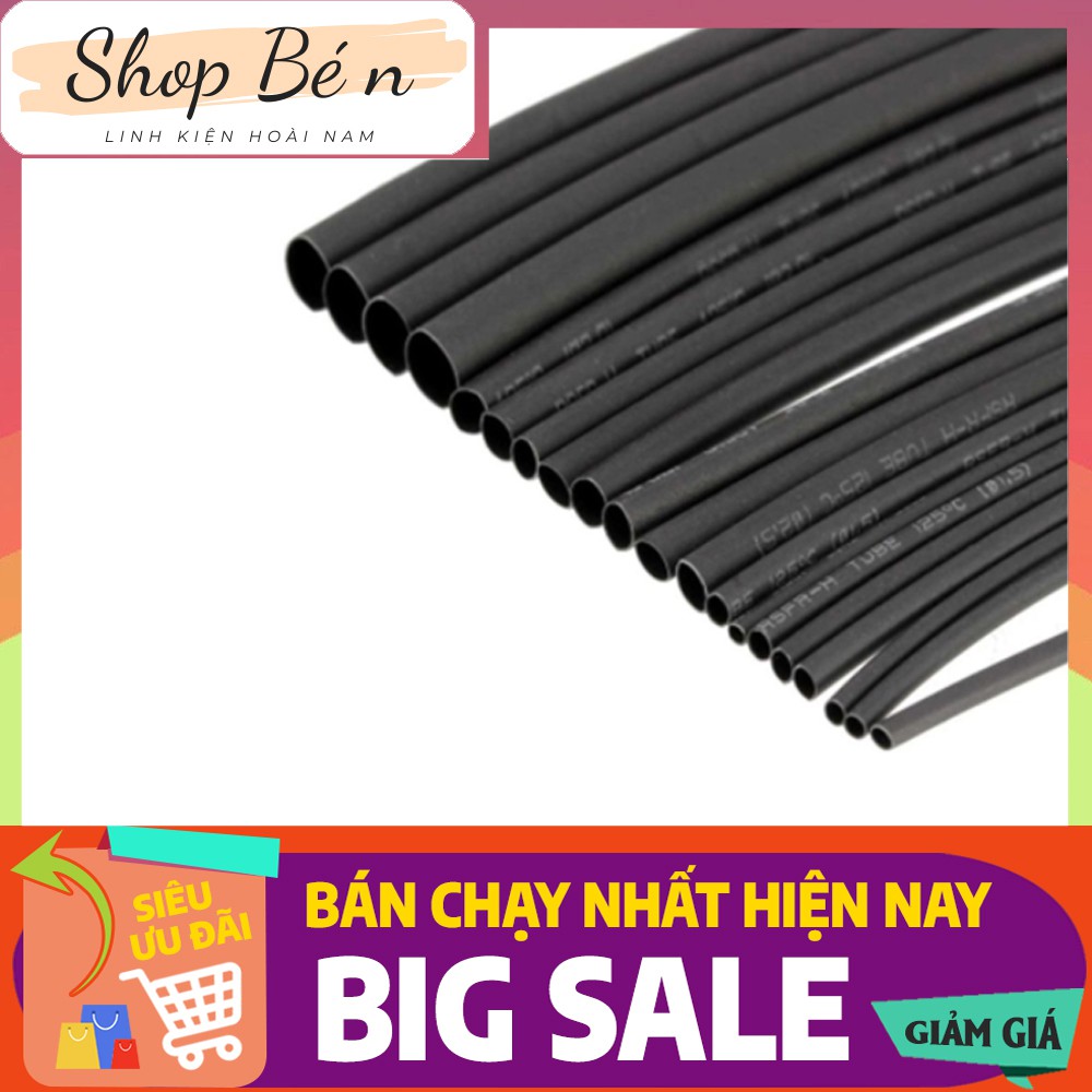 Ống Gen Co Nhiệt Gen Co Nhiệt Cách Điện 1 Mét Các Cỡ Màu đen
