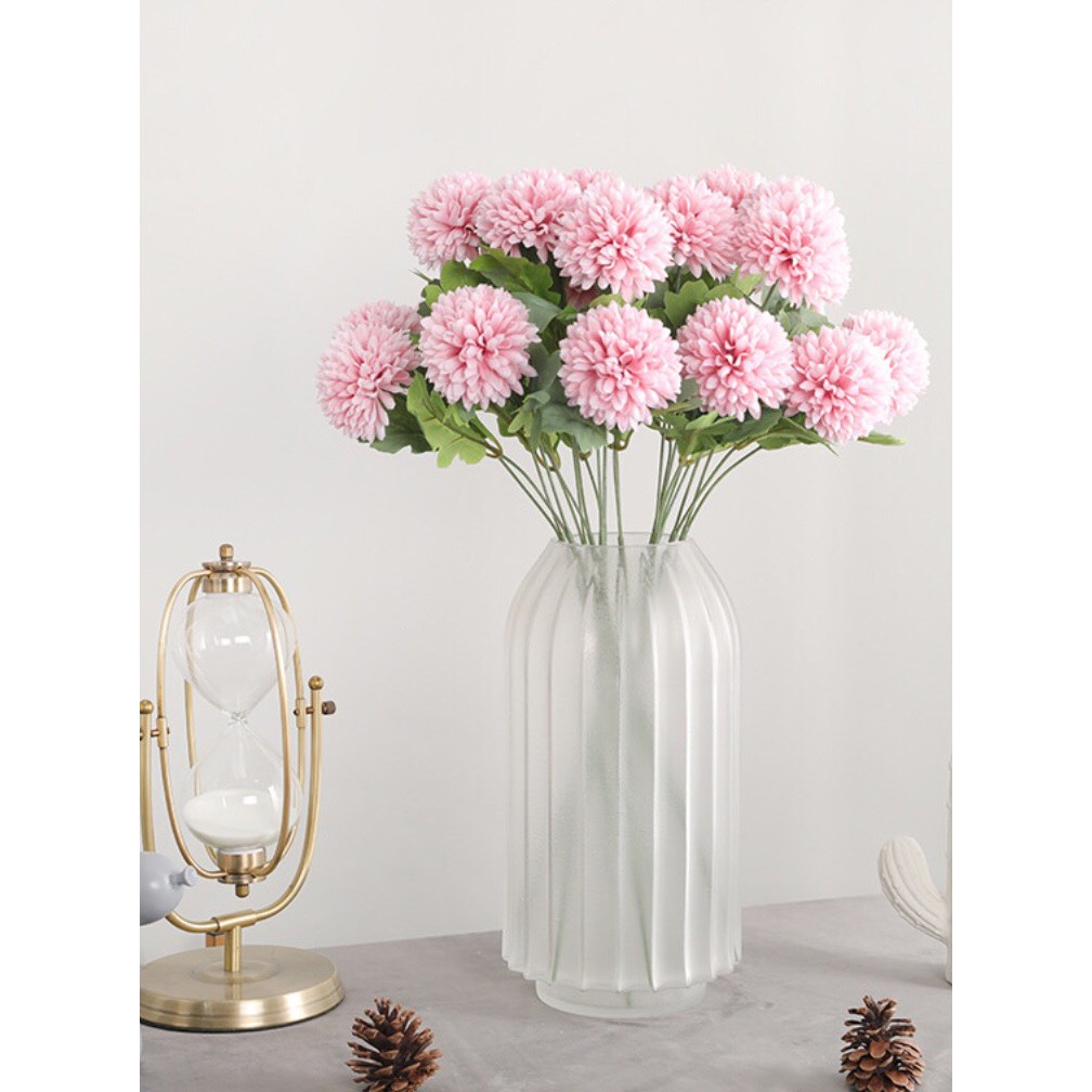Hoa giả, hoa bồ công anh siêu đẹp cành 2 bông 6cm trang trí phòng khách, phòng ngủ