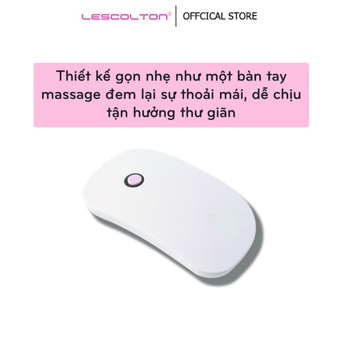 Lược điện chải tóc massage đầu Lescolton phun sương ion đỏ và xanh 3 tốc độ giúp chải thẳng lưu thông máu giảm rụng tóc