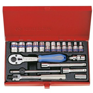 Bộ tuýp 19 chi tiết hệ mét Kingtony 2021MR - 1/4"