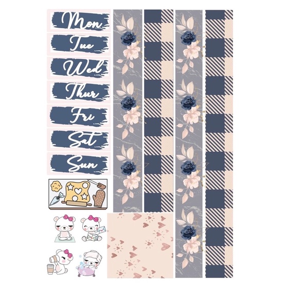 Sticker Chưa Cắt Dùng Trang Trí Love Box Hoặc Khung Ảnh 3D