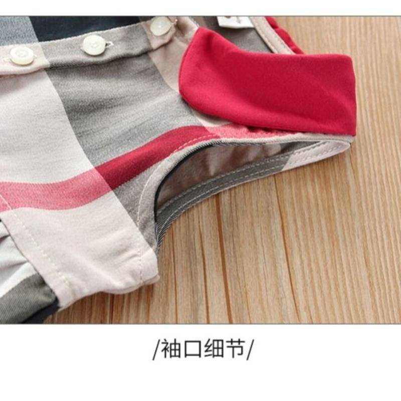 British style cotton lapel sleeveless girls dress