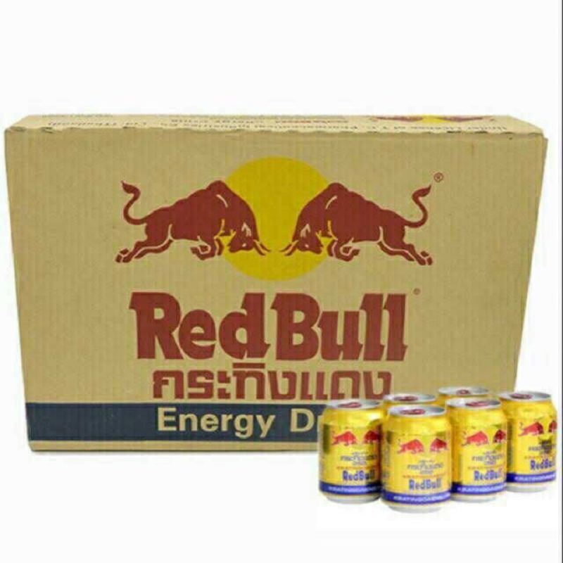 Thùng 24 lon bò húc  Redbull thái chuẩn
