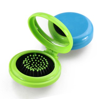 Lược gập kèm gương mini gấp gọn