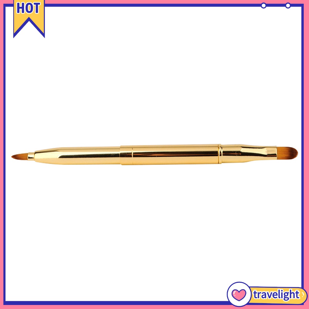 (Travelight) Cọ son môi 2 đầu kính cỡ nhỏ gọn tiện lợi