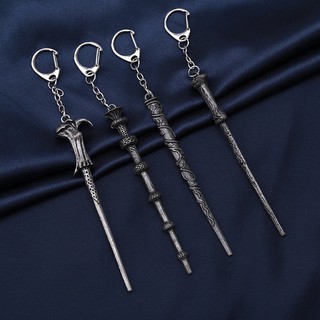 Móc Khóa Gậy Phép Thuật Harry Potter Mạ Bạc Unisex Kho chứa Xx