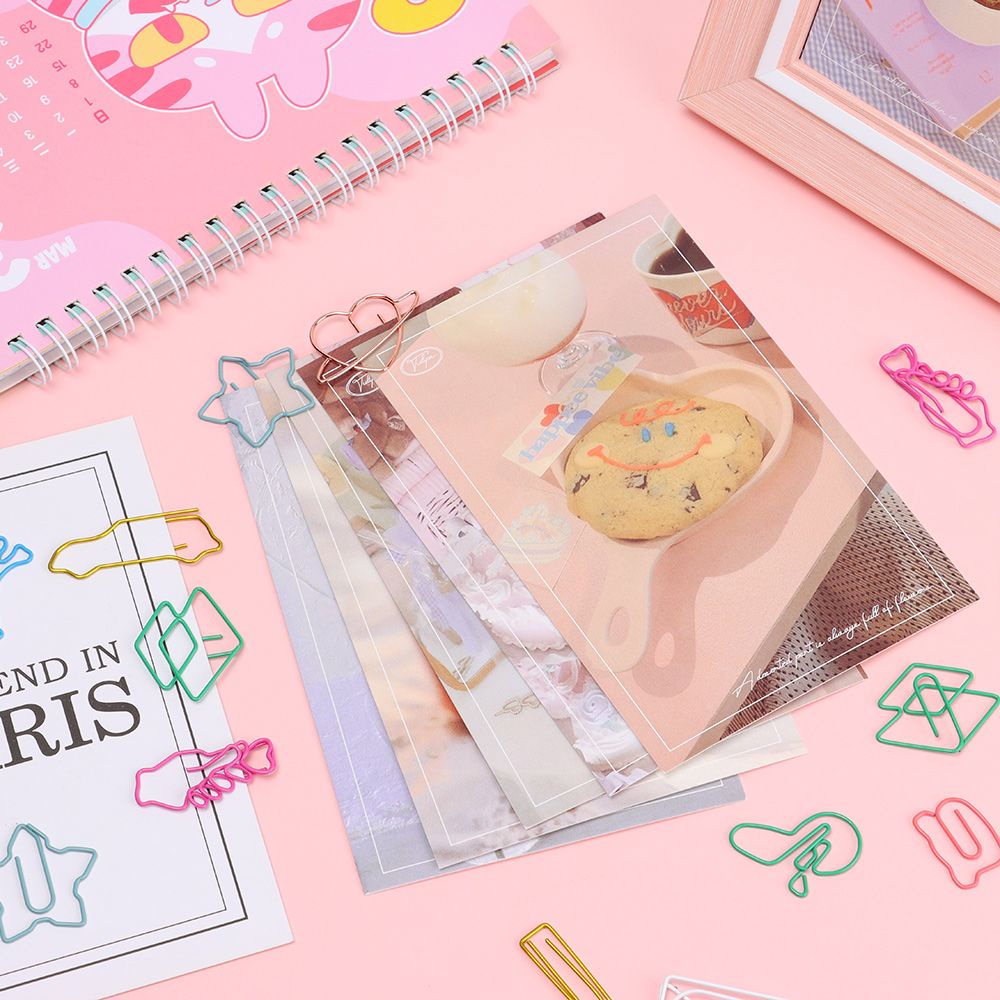 Daphne Set 30 Kẹp Giấy Hình Động Vật Nhiều Màu Dễ Thương Đa Ứng Dụng