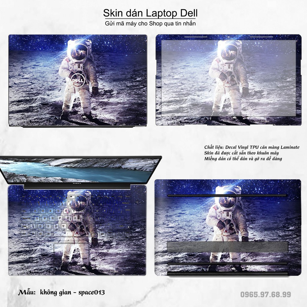 Skin dán Laptop Dell in hình không gian nhiều mẫu 3 (inbox mã máy cho Shop)