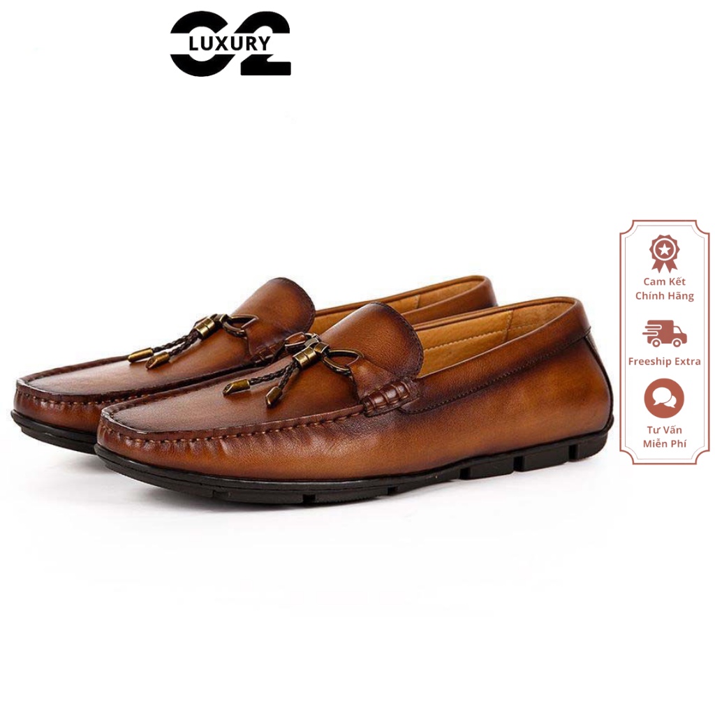 Giày lười nam Luxury dáng Moccasin Shoes BL09-2 chất da cao cấp nhiều size