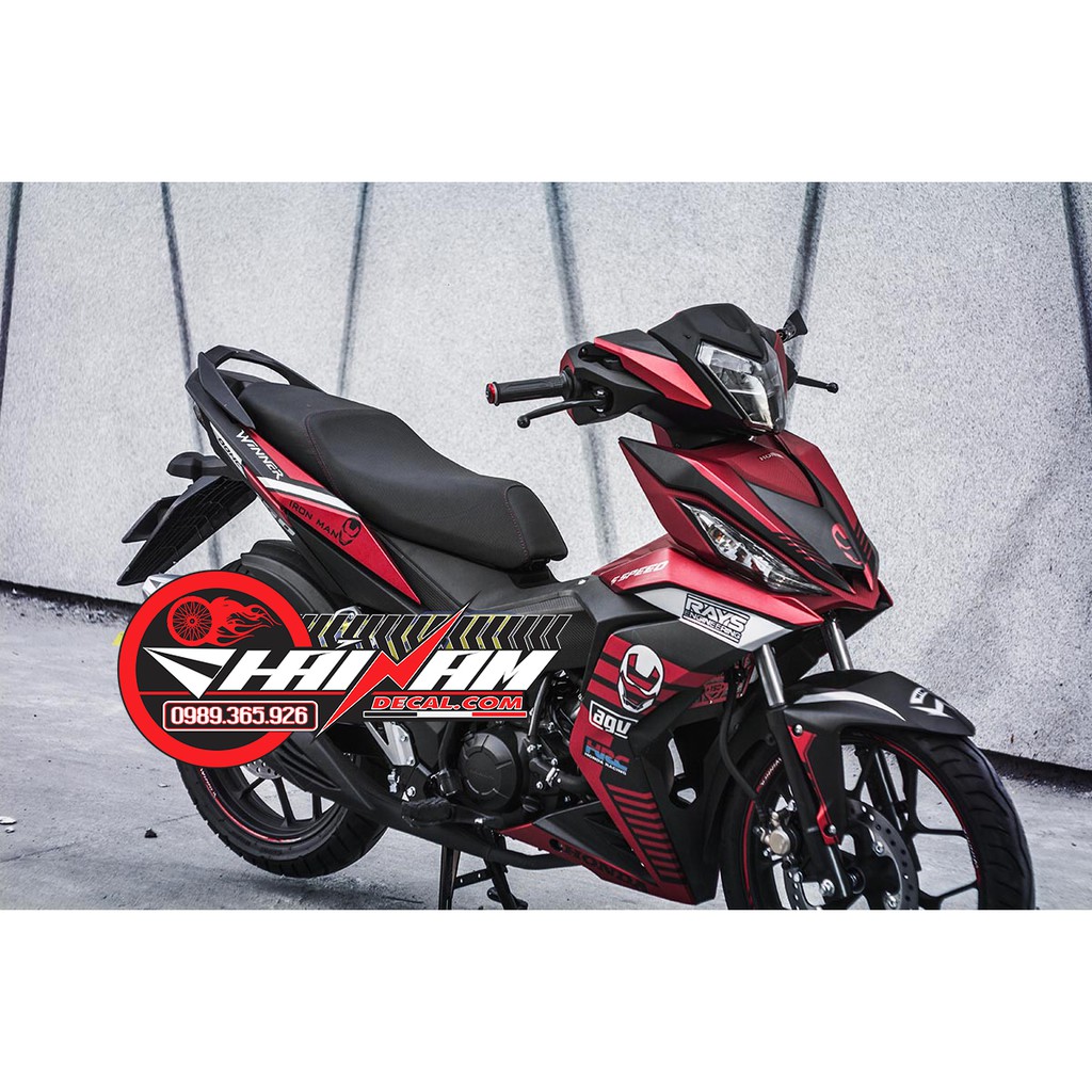 Tem Trùm Winner 150 AGu Đen Đỏ