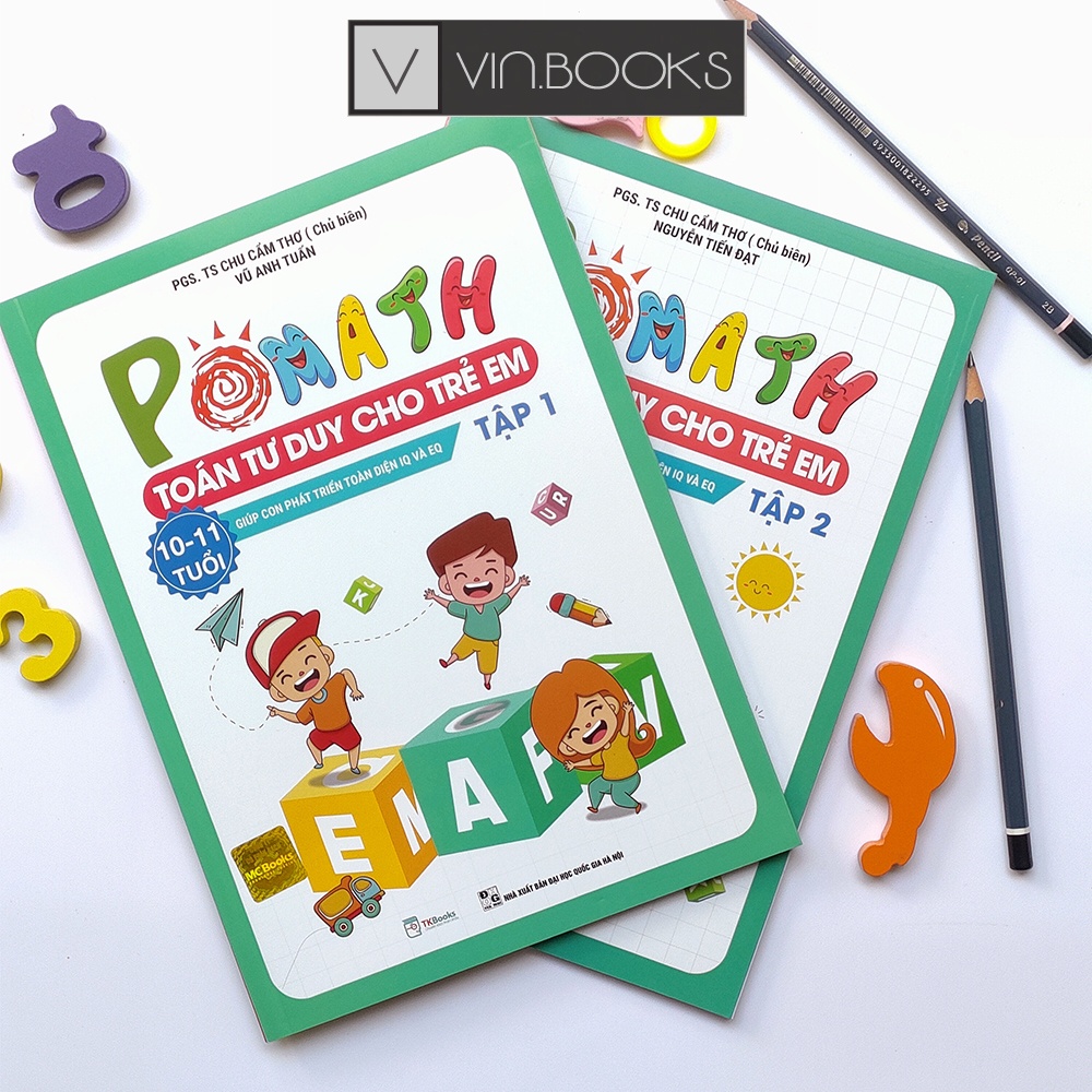 Sách - Combo Toán Tư Duy Pomath Cho Trẻ 10 - 11 Tuổi