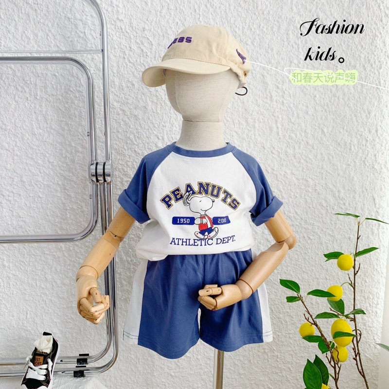 Bộ cộc tay Peanuts Bernie cho bé