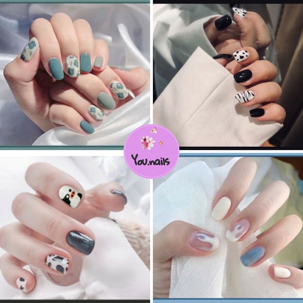 Móng tay giả kèm keo dài nhọn ngắn YOU NAILS (Mã Yn111-Yn120)