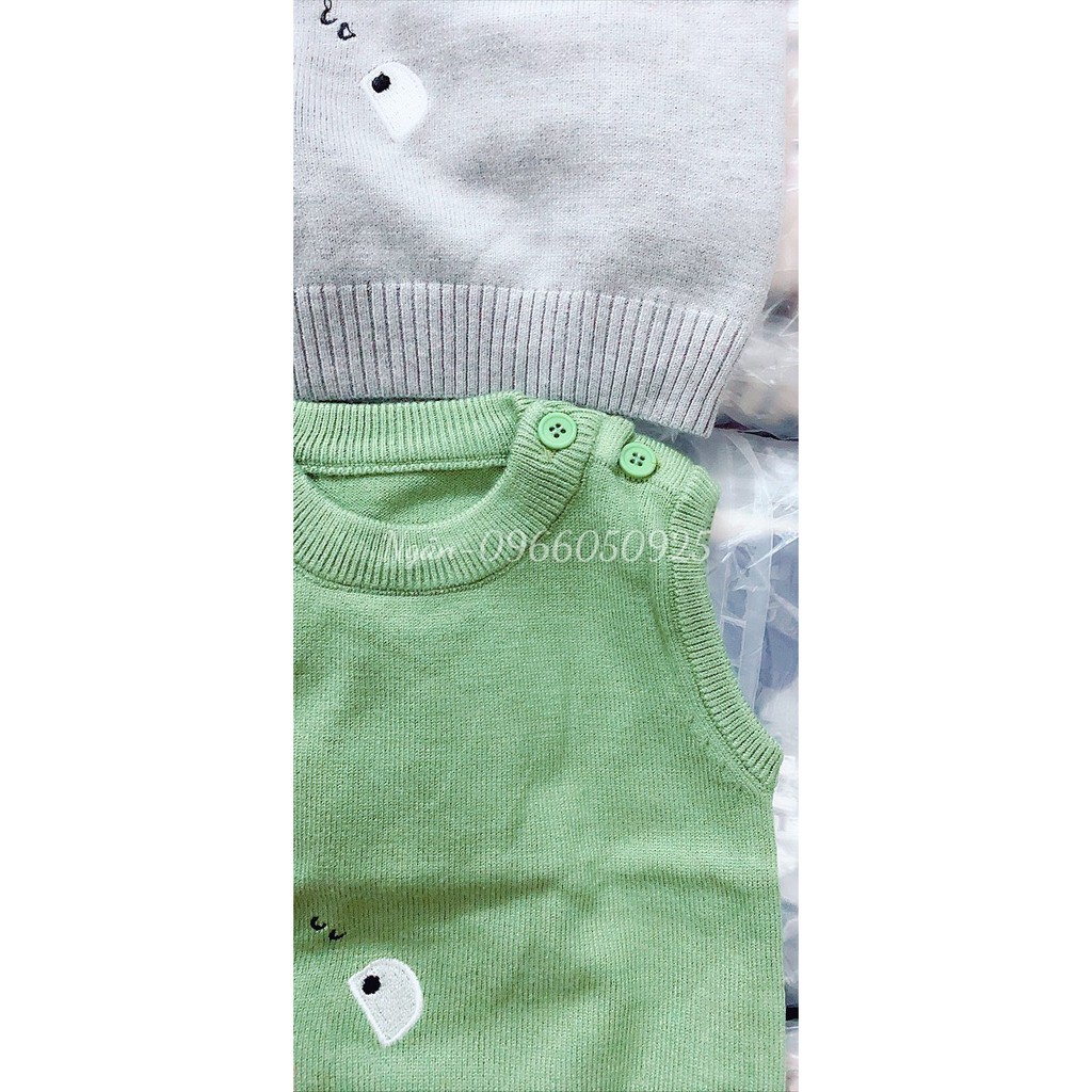 Áo Len Ghile Hình Khủng Long Bé Trai size 66-90(5-14kg)