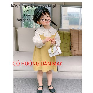 RG272_Rập giấy may yếm bé gái