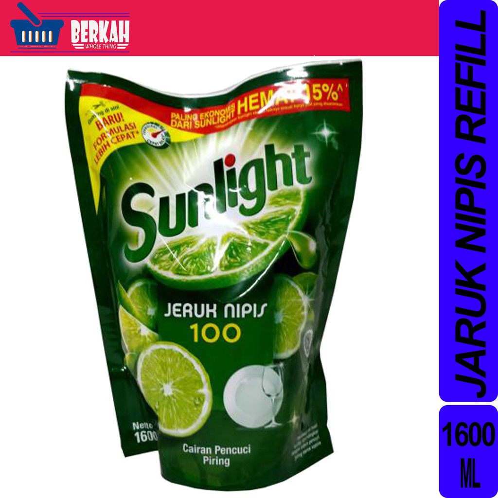 (hàng Mới Về) Túi Đựng Mỹ Phẩm Sunlight Lime Orange 1600 ml
