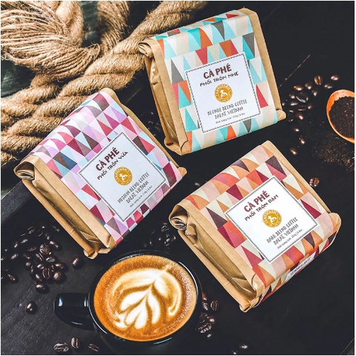 Cà phê phối trộn L'angfarm, 250g, bịch thơm ngon đậm đà