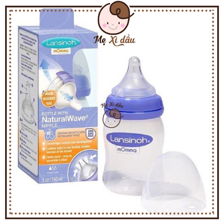 Shop mẹ xì dầu Bình sữa Lansinoh Momma 160ml/240ml chính hãng