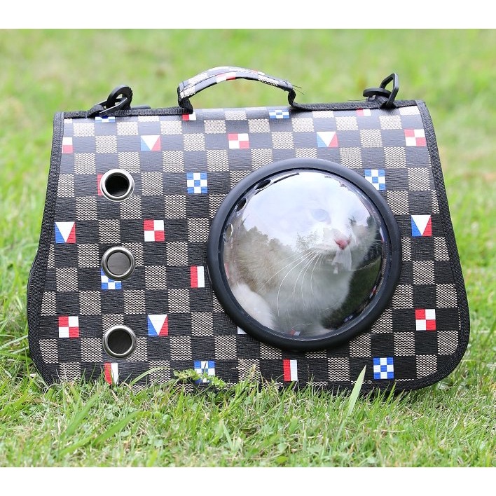 Túi Vận Chuyển Chó Mèo Cao Cấp Bằng Da