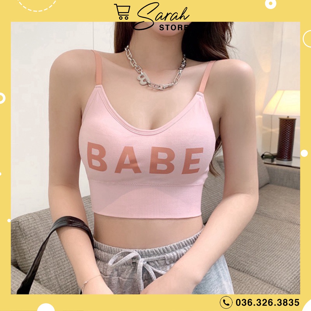 Áo Bra Nữ Hở Lưng Nâng Ngực Nhẹ Mẫu Mới Hot Hit BABE