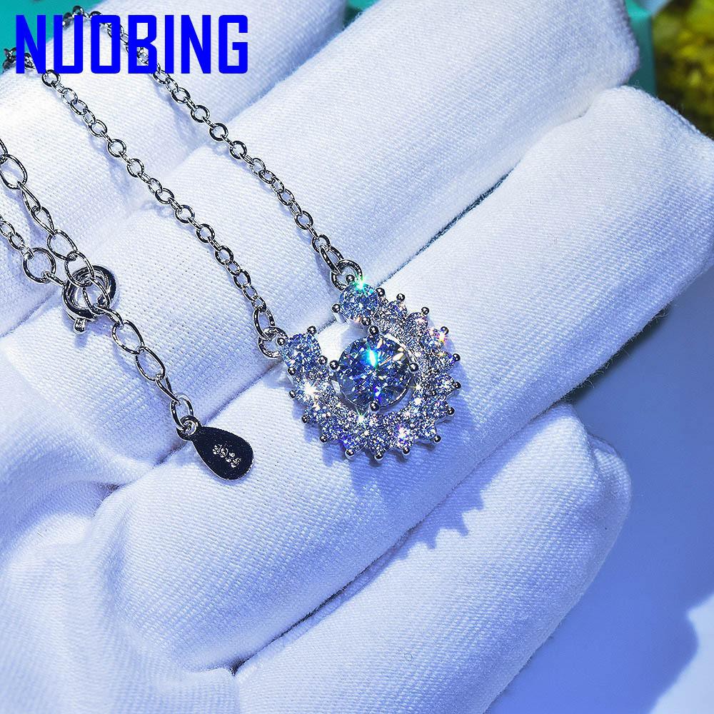 Fashion U Horseshoe Crystal Zircon Diamonds Gemstones Pendant Necklaces For Women White Gold Silver Color Choker Jewelry Gifts|Pendants|