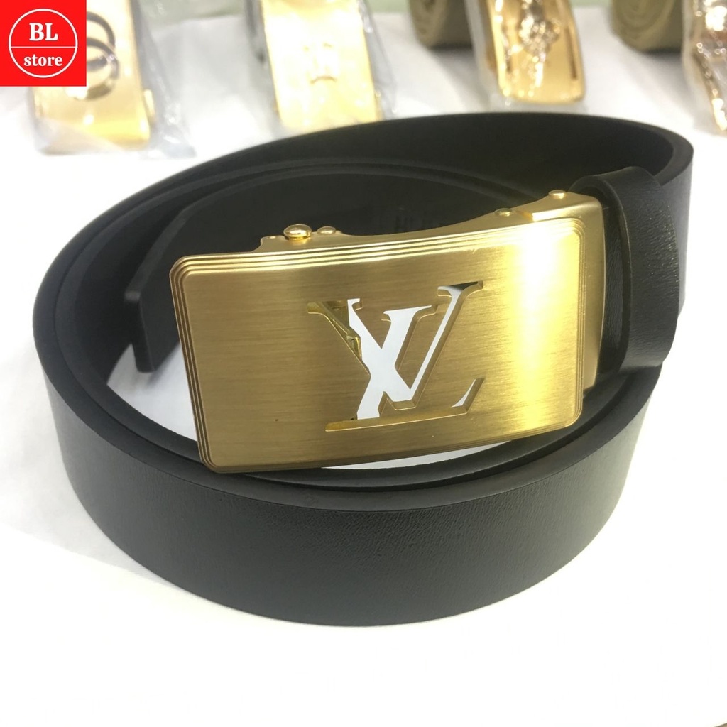 Thắt lưng nam da bò cao cấp, Dây lưng nam mặt cài phong cách Hàn Quốc