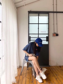 Giày thể thao sneaker pha màu độn đế