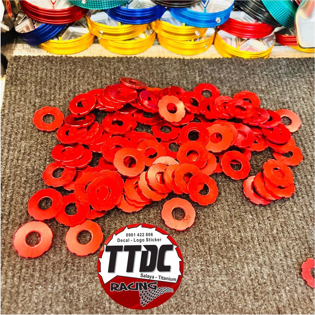 Lông đền nhôm mẫu bánh răng mới nhất 2022 đủ size 6li/8li/10li/12li gắn mọi vị trí 🇻🇳