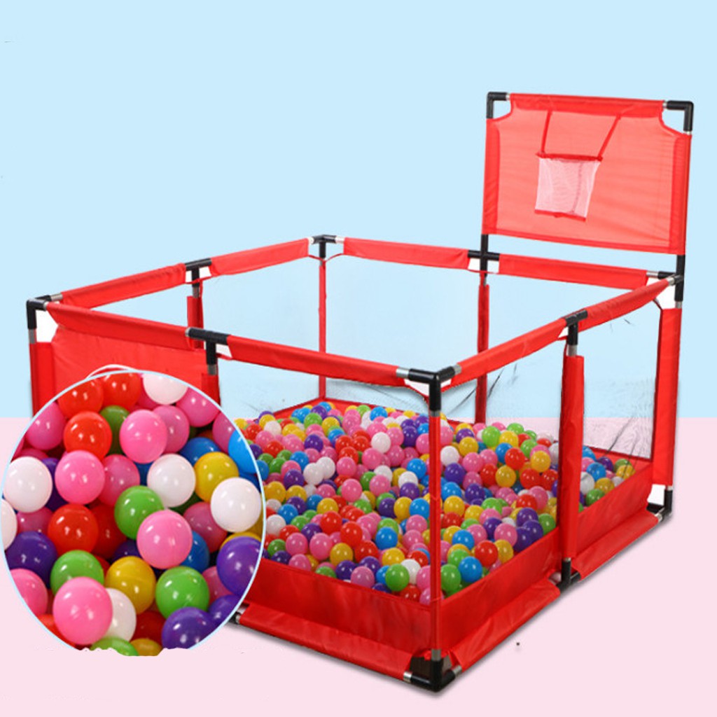 Quây bóng, Lều bóng vuông cho bé khung inox